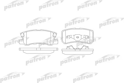 Комплект тормозных колодок PATRON PBP1604