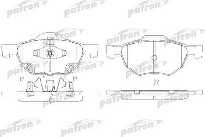 Комплект тормозных колодок PATRON PBP1704