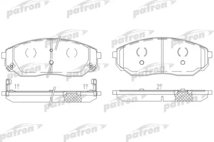 Комплект тормозных колодок PATRON PBP1735