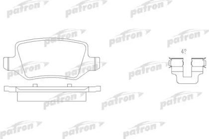 Комплект тормозных колодок PATRON PBP1782