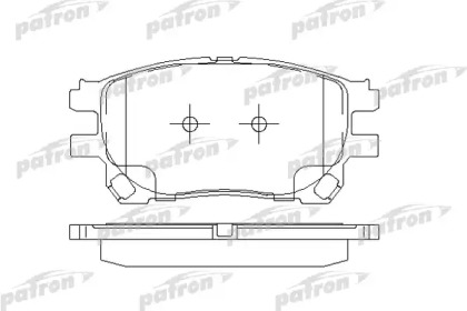Комплект тормозных колодок PATRON PBP1868