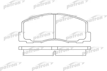 Комплект тормозных колодок PATRON PBP368