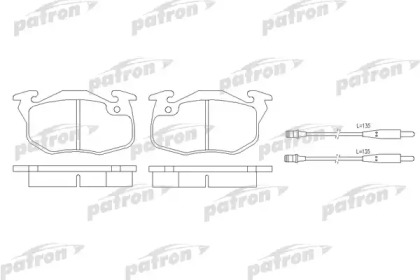 Комплект тормозных колодок PATRON PBP393