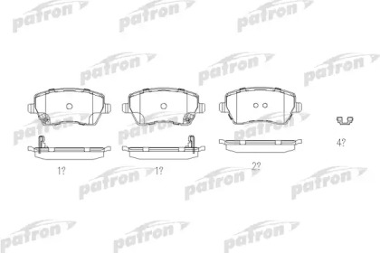 Комплект тормозных колодок PATRON PBP4069