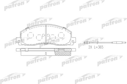 Комплект тормозных колодок PATRON PBP414