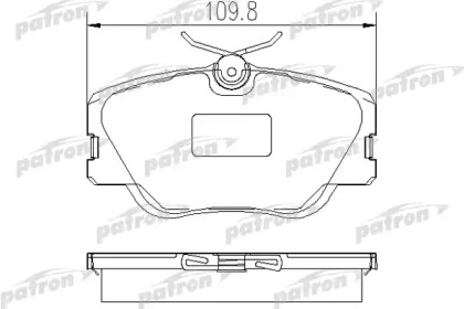 Комплект тормозных колодок PATRON PBP415
