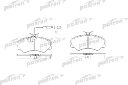 Комплект тормозных колодок PATRON PBP510