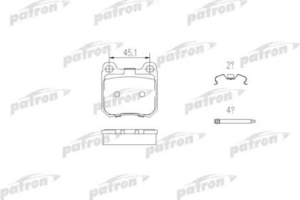 Комплект тормозных колодок PATRON PBP525