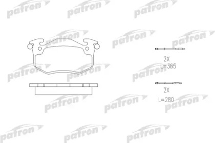 Комплект тормозных колодок PATRON PBP537