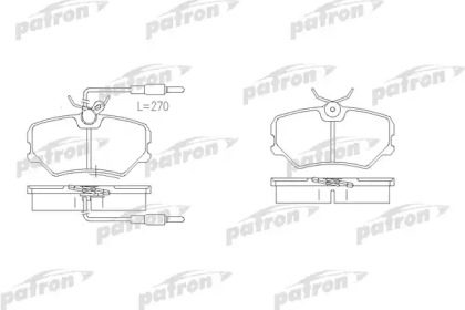 Комплект тормозных колодок PATRON PBP540