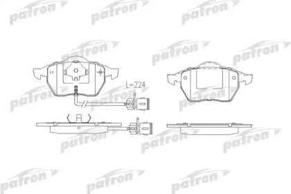 Комплект тормозных колодок PATRON PBP590