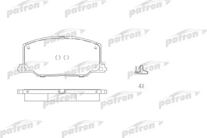 Комплект тормозных колодок PATRON PBP602