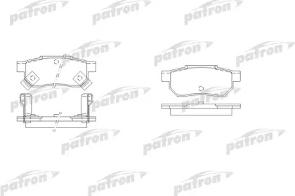 Комплект тормозных колодок PATRON PBP621