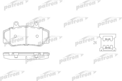 Комплект тормозных колодок PATRON PBP628