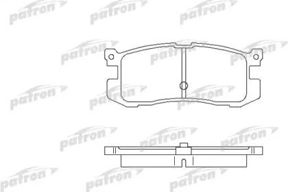 Комплект тормозных колодок PATRON PBP630