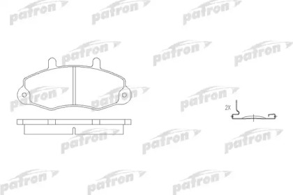 Комплект тормозных колодок PATRON PBP700