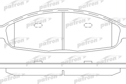 Комплект тормозных колодок PATRON PBP7000