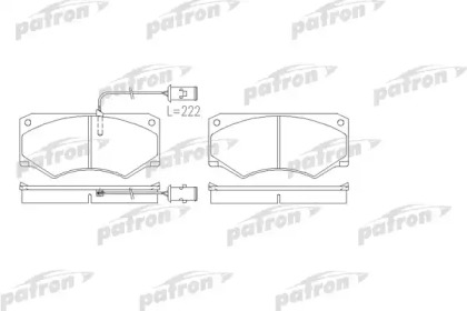 Комплект тормозных колодок PATRON PBP709