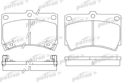 Комплект тормозных колодок PATRON PBP715