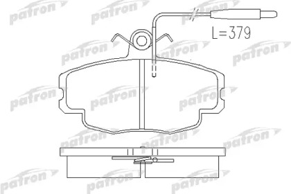 Комплект тормозных колодок PATRON PBP720