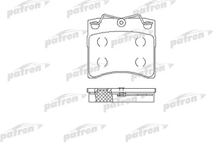 Комплект тормозных колодок PATRON PBP722