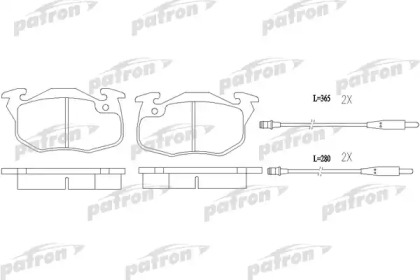 Комплект тормозных колодок PATRON PBP730