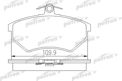 Комплект тормозных колодок PATRON PBP774