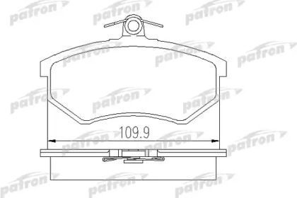 Комплект тормозных колодок PATRON PBP775