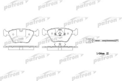 Комплект тормозных колодок PATRON PBP779