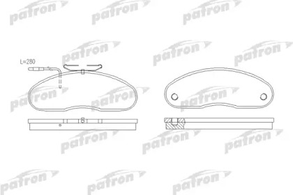 Комплект тормозных колодок PATRON PBP791