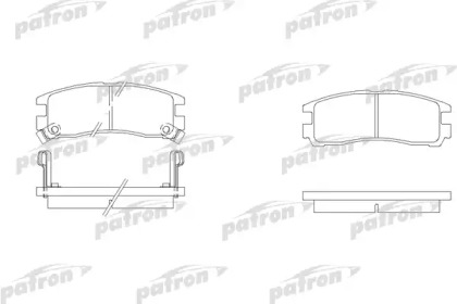 Комплект тормозных колодок PATRON PBP803