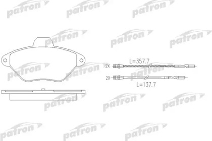 Комплект тормозных колодок PATRON PBP875