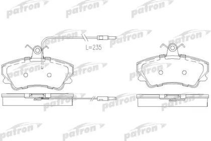 Комплект тормозных колодок PATRON PBP880