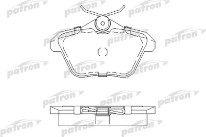 Комплект тормозных колодок PATRON PBP995