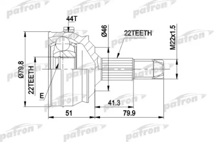 Шарнирный комплект PATRON PCV1227