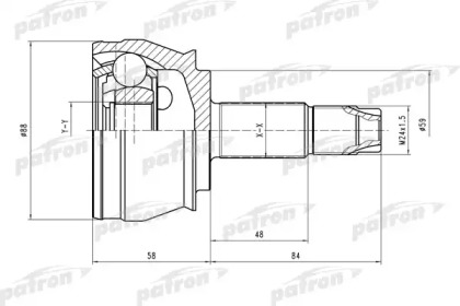 Шарнирный комплект PATRON PCV1245