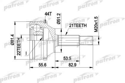 Шарнирный комплект PATRON PCV1310