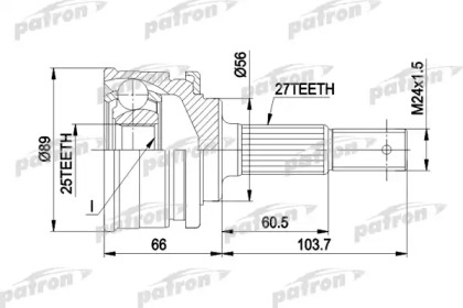 Шарнирный комплект PATRON PCV1323