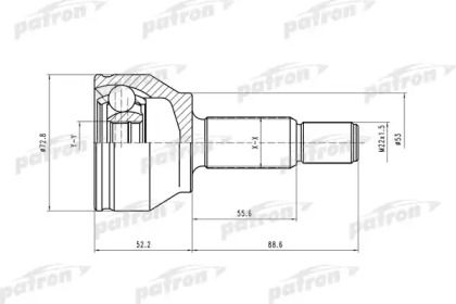 Шарнирный комплект PATRON PCV1429