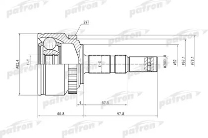 Шарнирный комплект PATRON PCV1451