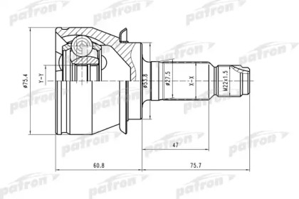 Шарнирный комплект PATRON PCV1480