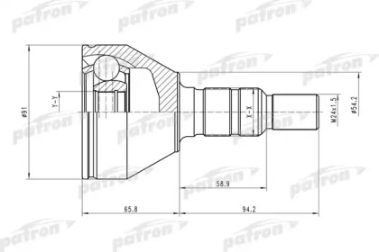 Шарнирный комплект PATRON PCV1506