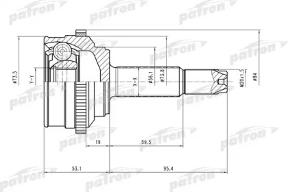 Шарнирный комплект PATRON PCV1527