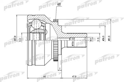 Шарнирный комплект PATRON PCV1538