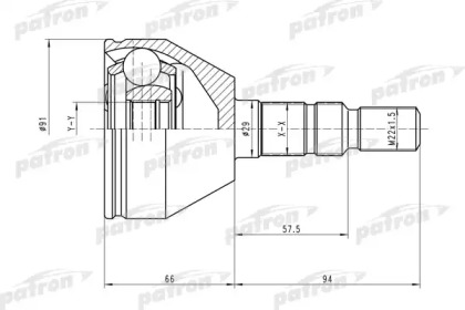 Шарнирный комплект PATRON PCV1613