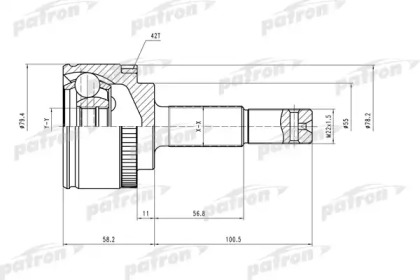 Шарнирный комплект PATRON PCV1647