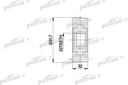 Шарнирный комплект PATRON PCV3003