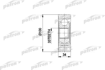 Шарнирный комплект PATRON PCV3010