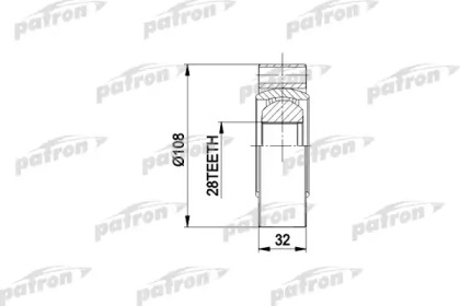 Шарнирный комплект PATRON PCV3016