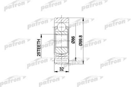 Шарнирный комплект PATRON PCV3020